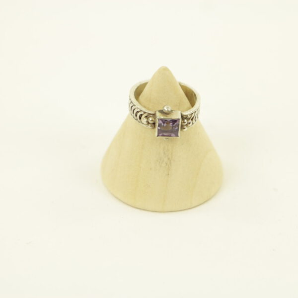 Zilveren Ring met Amethist Maat 15 - Model 1 (Sterling Zilver 925)