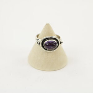 Zilveren Ring met Amethist Maat 15 - Model 3 (Sterling Zilver 925)