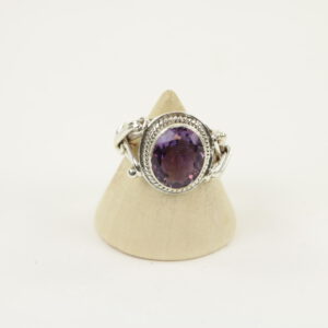 Zilveren Ring met Amethist Maat 17 - Model 1 (Sterling Zilver 925)