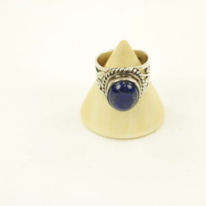 Zilveren Ring met Lapis Lazuli Maat 16 - Model 3 (Sterling Zilver 925)