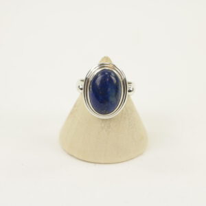 Zilveren Ring met Lapis Lazuli Maat 16