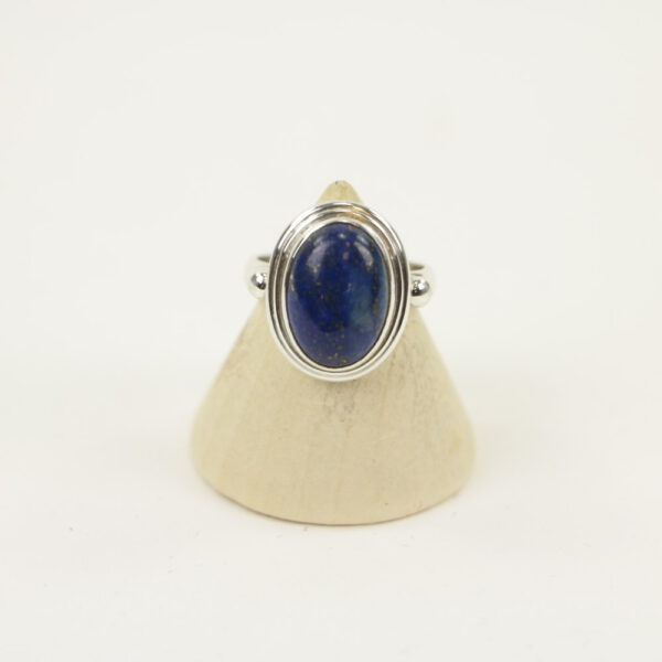 Zilveren Ring met Lapis Lazuli Maat 16