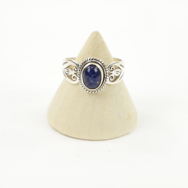 Zilveren Ring met Lapis Lazuli Maat 16