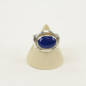 Zilveren Ring met Lapis Lazuli Maat 16