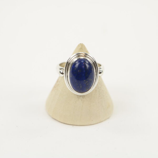 Zilveren Ring met Lapis Lazuli Maat 17