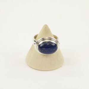 Zilveren Ring met Lapis Lazuli Maat 17