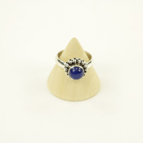 Zilveren Ring met Lapis Lazuli Maat 18 (Sterling Zilver 925)