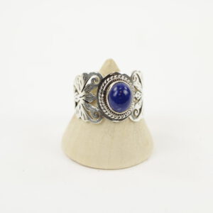 Zilveren Ring met Lapis Lazuli Maat 19