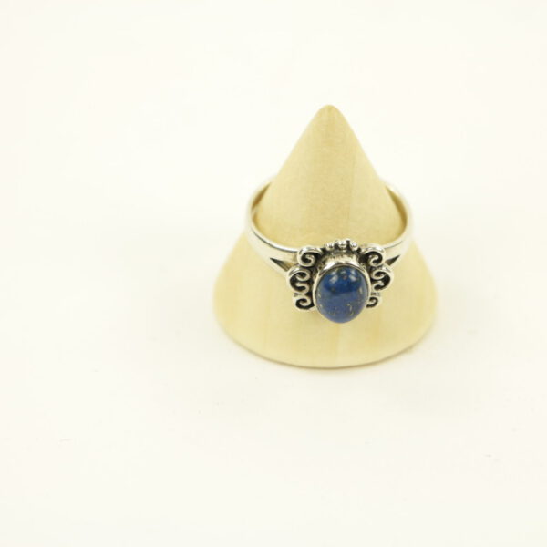 Zilveren Ring met Lapis Lazuli Maat 19