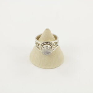 Zilveren Ring met Maansteen Maat 17 - Model 1 (Sterling Zilver 925)