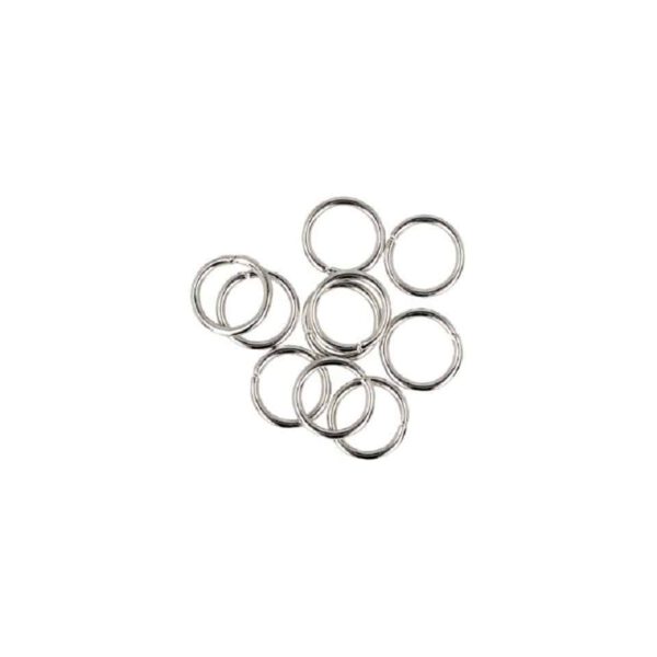 Zilverkleurige Buigringen - 8 x 1 mm (10 stuks)