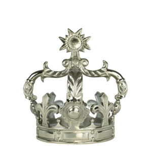 Zilverkleurige Kroon met Zon (29 cm)