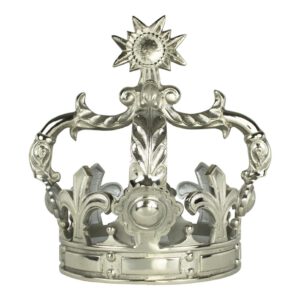 Zilverkleurige Kroon met Zon (43 cm)